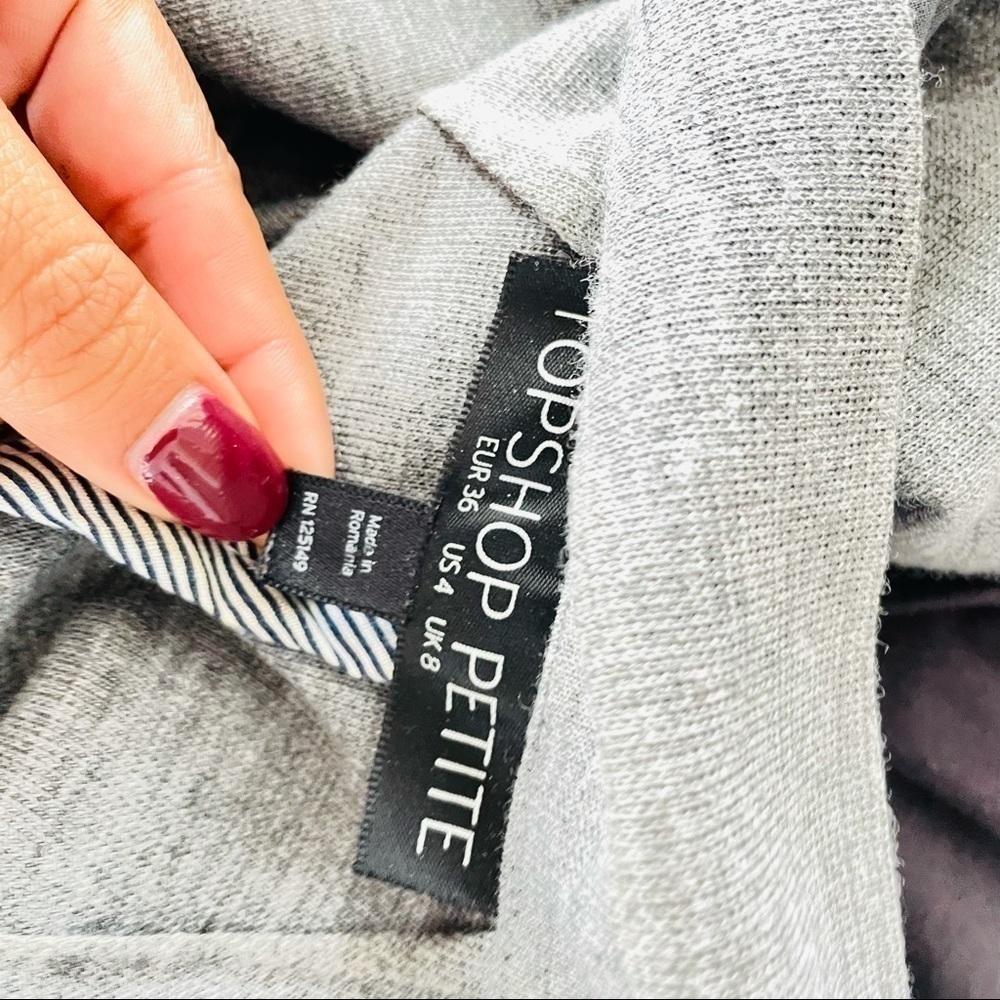 TopShop grey blazer size 4 academia - Picture 5 of 6